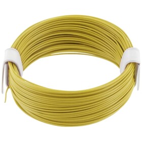 Econ connect KL004GE10 opletenie / lanko, 1 x 0.04 mm², žltá, 10 m; KL004GE10