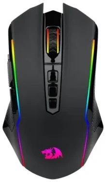 Redragon M914-RGB NIX čierna / Bezdrôtová herná myš / optická / 5000 DPI / 9 tlačidiel / RGB / USB / RF 2.4 GHz (M914-RGB)