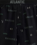 Boxerky Atlantic 2MBX-084/25 A'2 S-2XL černá-khaki XXL
