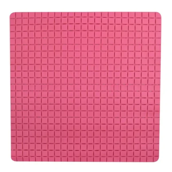 MSV Protišmyková podložka do sprchy QUADRO Premium ružová / SBS kaučuk / 54 x 54 cm