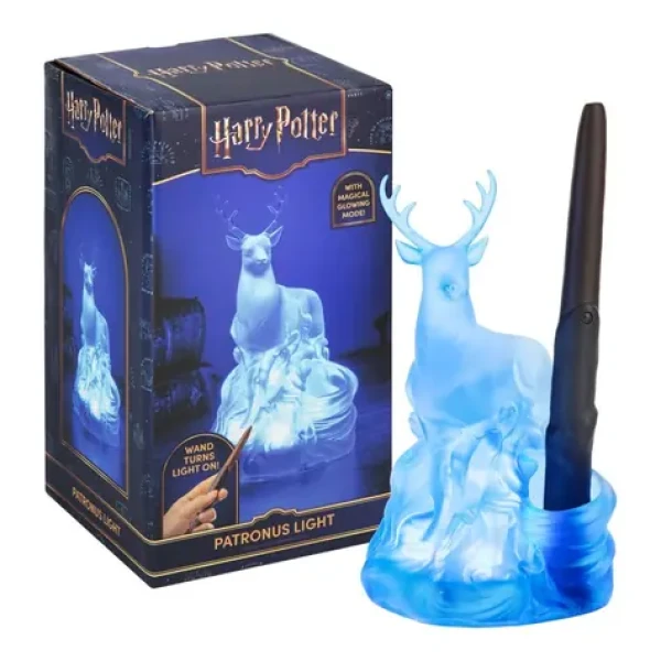 PALADONE Svetlo Harry Potter Patron s paličkou / Svietiaca dekorácia / Stojanček / Napájanie batérie alebo USB (PP14395HPEPMM)