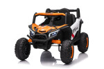 Mamido Mamido Elektrické autíčko Buggy Madman biele | UTV-MX 4x4 | EVA kolesá | 12V 10Ah | EKO koža