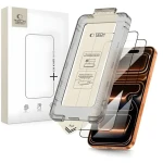 Tech-Protect Quick Set+ čierna / Ochranné sklo / Apple iPhone 17 Pro / 2 ks / Tvrdené sklo
