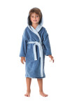 Detský župan Tampa duo s kapucňou 9159 denim light - Vestis dětské č.140