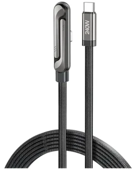 AWEI CM-12C čierna / Kábel so stojanom / USB-C - USB-C (CM-12C)