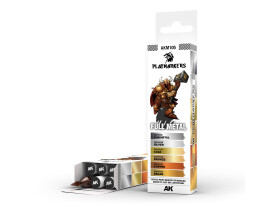 AK interactive AK PLAYMARKERS SET AKM105 FULL METAL 6 ks akrylových markerov