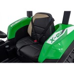 Mamido Detský elektrický traktor BLAST s prívesom 2x200W zelený