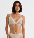 Dámske nohavičky GO Ribbed R Bralette - GRAY - St. béžová M013 - SLOGGI GRAY S