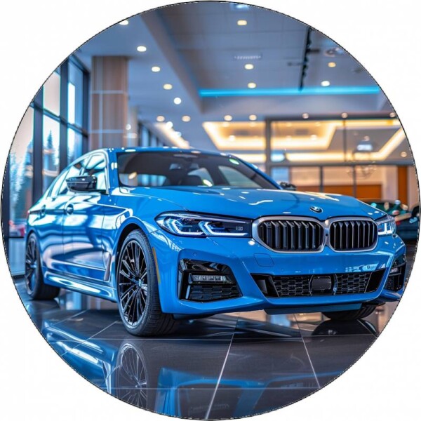 Jedlý papier BMW modrý 19,5 cm - Pictu Hap - Pictu Hap