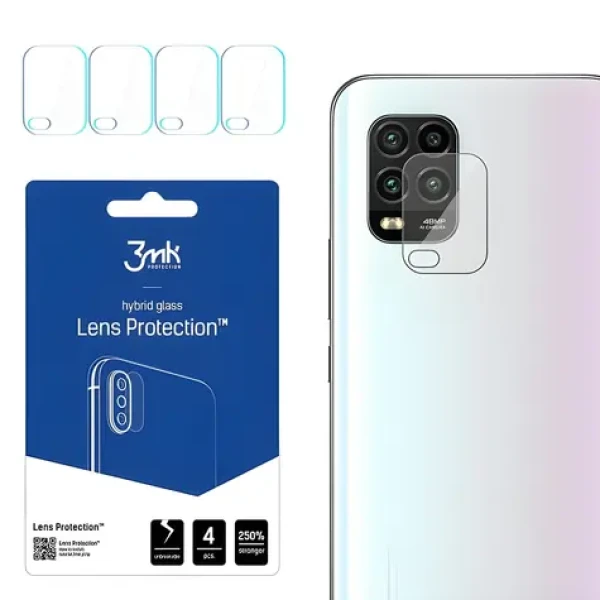 3mk Lens Protection pre XIAOMI Mi 10 Lite 5G / Ochranné sklo na fotoaparát / 4 ks