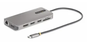StarTech USB-C Multimonitor adaptér / Dokovacia stanica / HDMI / 2x DisplayPort / Ethernet / čítačka kariet (154B-USBC-MULTIPORT)