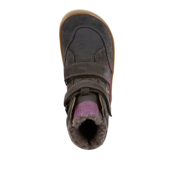 Detské zimné barefoot topánky UP HILL WOOL Dark Gray Froddo G3160262-13 - 31