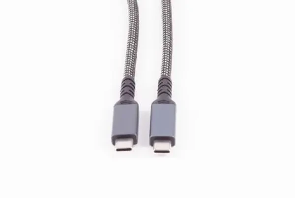 Shiverpeaks nabíjací kábel USB-C / Nabíjací kábel / USB 3.2 / 100 W PD / textilný / 1 m (BS14-75004)