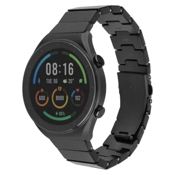 FIXED Resin Strap Carbon Black / Remienok / pre smartwatch / šírka 22 mm / živica / nastaviteľná dĺžka (FIXREST-22MM-CB)