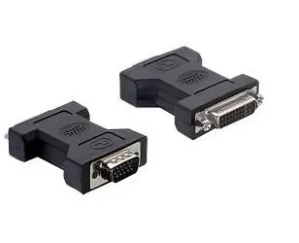 DeLock Adaptér DVI-I 24+5 samica - VGA 15-pin samec / Redukcia / čierna (65017)