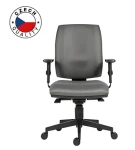 Powerton ERGO Hana šedá / Kancelárske ergonomické kreslo / synchrónny mechanizmus / nastaviteľné podrôčky (WPCHHAN-G)
