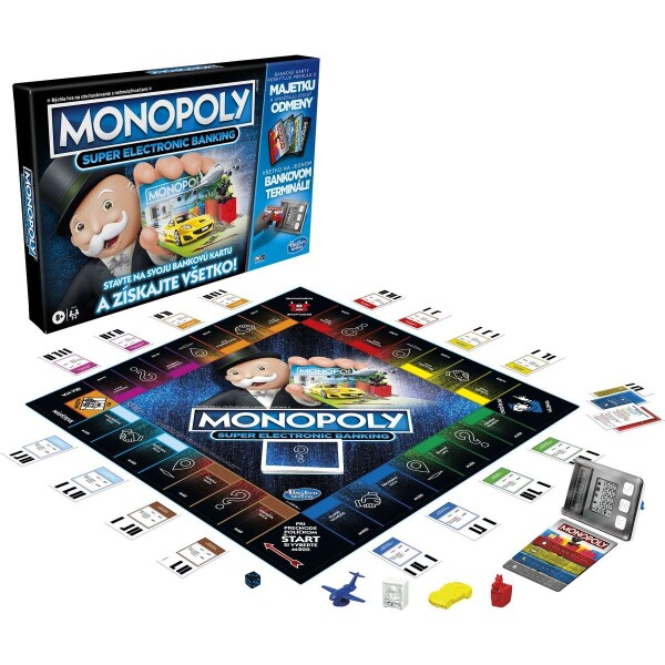 Hasbro Monopoly Super Elektronické Bankovníctvo SK verzia