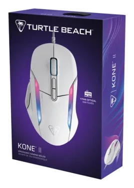 Turtle Beach Kone II biela / Herná myš / optický senzor 26000 DPI / RGB / optické spínače Titan (TBM-1003-15)