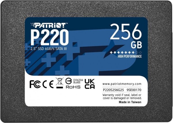 Patriot P220 256GB 2.5" SATA III (P220S256G25)