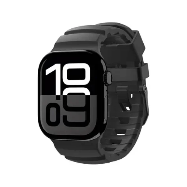 Spigen Silicone Band remienok pre Apple Watch 49mm/46mm/45mm/44mm čierna (AMP10508)