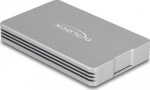 Delock Delock - Speichergehause - M.2 - M.2 NVMe Card - Thunderbolt 3, Thunderbolt 4, USB4 - Silber