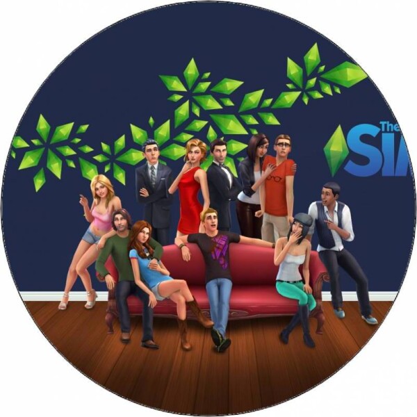 Jedlý papier The Sims postavičky 19,5 cm - Pictu Hap - Pictu Hap