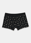 Noviti Boxerky BB006 Vzor M-2XL černá whisky XXL