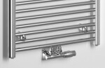 AQUALINE - ALYA vykurovacie teleso rovné 600x1785, stredové pripojenie, chróm LLS306
