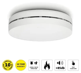 Alecto SA300 biela / Detektor dymu / batéria na 10 rokov / EN14604