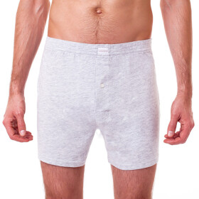 Voľné pánske bavlnené boxerky COTTON BOXER - Bellinda - šedá 3XL