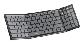 Inateck N0135 čierna / Skladacia klávesnica / Bluetooth 5.3 / numerický blok / USB-C nabíjanie / až 90 h výdrž (N0135_BLACK)