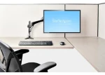 StarTech Stolné rameno pre monitor čierna / Rameno pre monitor / 32-49" / nosnosť 8 kg / rotácia 360° (ARMPIVOTE2)
