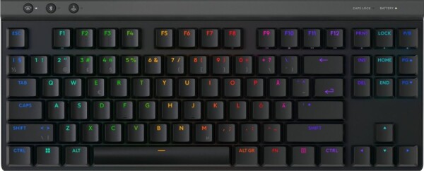 Logitech Logitech G G515, Wired & Wireless, USB + RF Wireless + Bluetooth, Mechanical, QWERTY, RGB LED, Black
