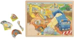 GOKI Drevené puzzle Na stavbe