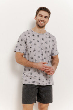 3391 PÁNSKE PYŽAMO ARCHIE S-2XL šedá 2XL