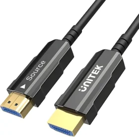 Unitek Kábel optický HDMI 2.0 AOC 15 m čierna / Kábel / 4K 60Hz / 3D Imax (C11072BK-15M)