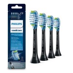 Philips Sonicare C3 Premium Plaque Defence HX9044-33 / hlavica sonickej kefky 4 ks / štandardná veľkosť / čierna (HX9044/33)