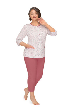 266 DÁMSKE PYŽAMO KASIA II kaštanové 2XL