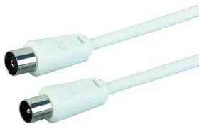 Schwaiger anténny kábel IEC(M)-IEC(F) 5 m biela / Anténny kábel / 90 dB / 75 Ohm (KVK50A052)