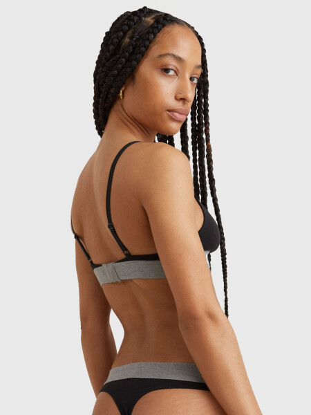 Dámska podprsenka LOGO UNDERBAND UNLINED TRIANGLE BRA UW0UW02721BDS čierna Tommy Hilfiger