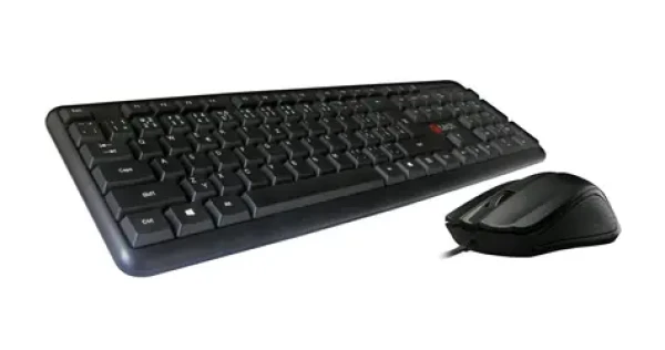 C-tech KBM-102 Combo čierna / Set klávesnica + myš / CZ + SK layout / USB / 1200DPI (8595729900981)