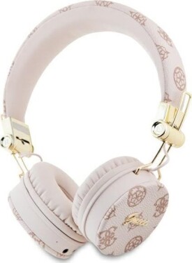 Guess Guess Bluetooth ENC GUBH70EPOSMW Brown/Brown Peony Script Round Shape Headphones