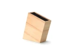 Continenta Blok na nože s flexi vložkou / Blok na nože / Gumovník / Šikmý / 22 × 9 × 22 cm (C3316)