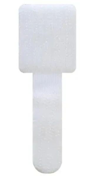 Schwaiger Klett nástenný klip biela / Káblový klip / 90 x 12 x 2 mm / 10 ks (KMWC2010)