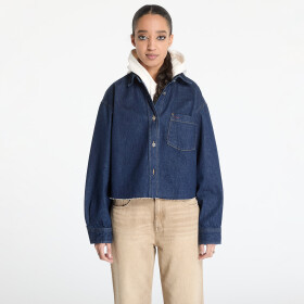 Bunda Tommy Jeans Cropped Denim Shirt Jacket Denim M