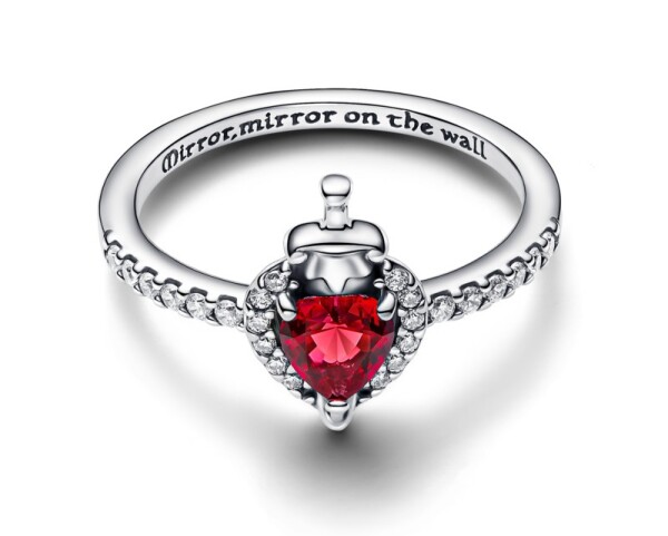 Pandora Strieborný prsteň Disney Zlá kráľovná 193422C01 56 mm