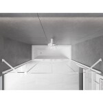 MEXEN/S - Velar Duo Dvojkrídlová posuvná vaňová zástena 170 x 150, transparent, biela 896-170-000-02-20