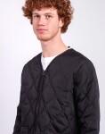 Taion Unisex Military W-Zip V-Neck Down Jacket BLACK XS