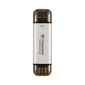 Transcend TS1TESD310S Externý SDD 1TB Strieborná / USB-C 3.2 Gen 2 / R: 1050MBs / W: 950MBs (TS1TESD310S)