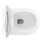 OMNIRES - TAMPA závesné WC so sedadlom pomaly sklápacím, 52 x 36 cm, biela mat TAMPAMWBM